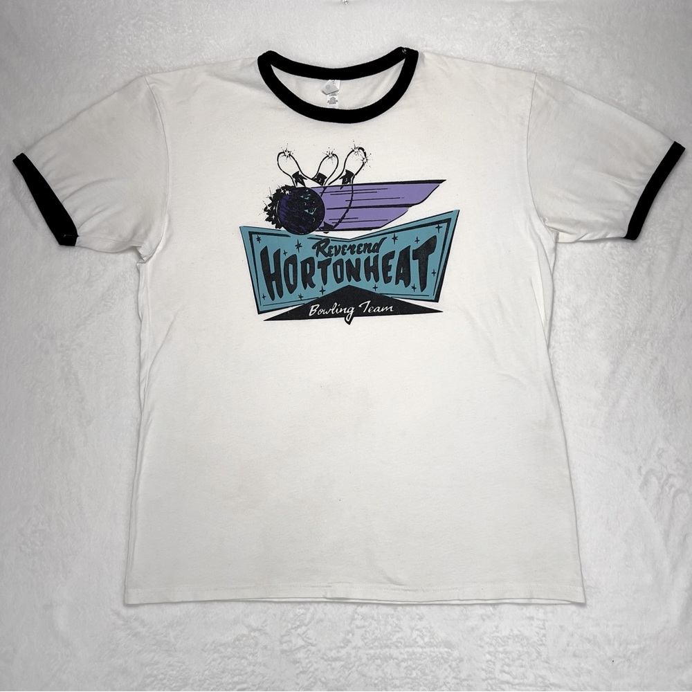 Reverend Horton Heat Tee Shirt Men’s L Ringer Style From Their Tour